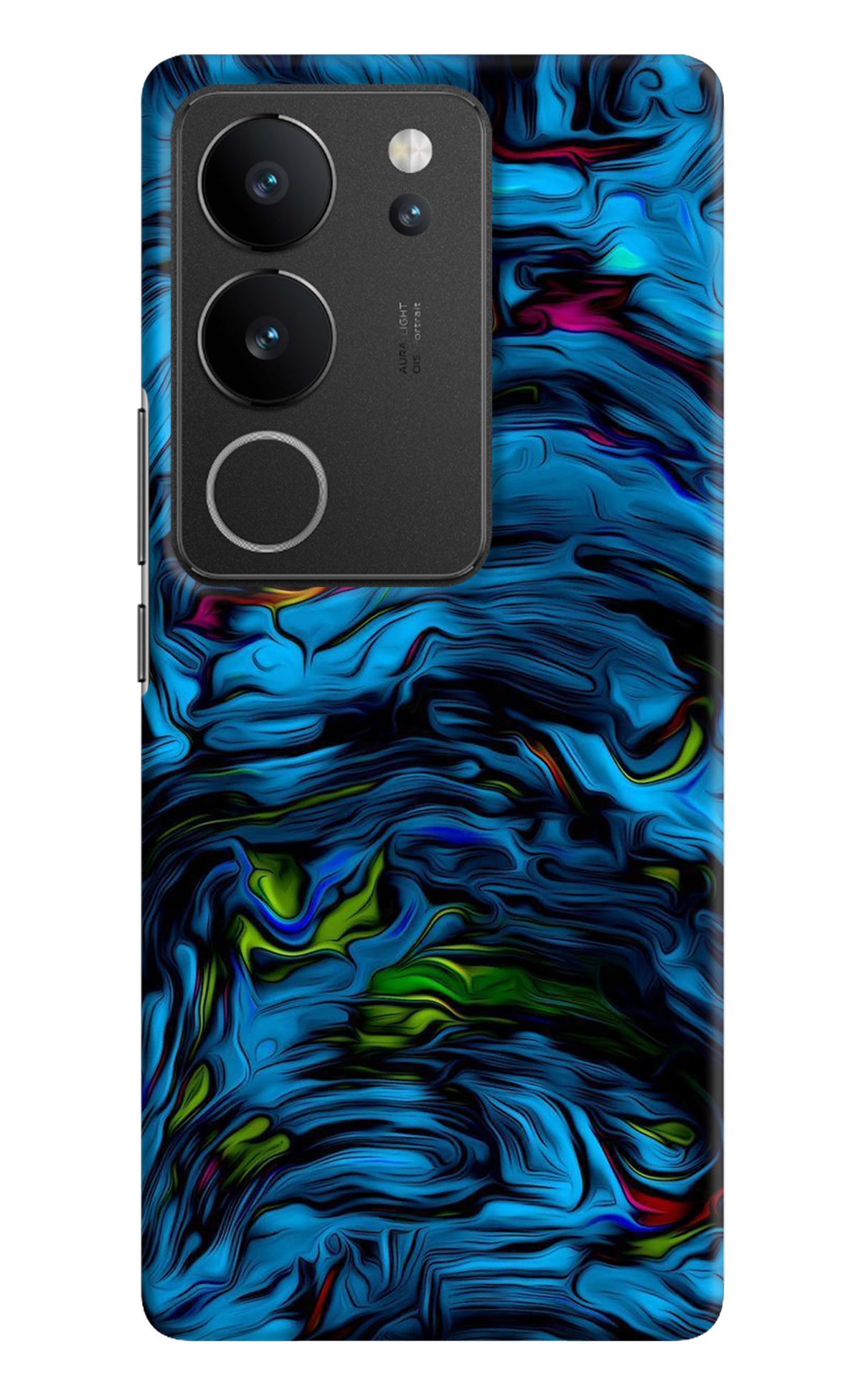 Dark Blue Abstract Vivo V29/V29 Pro Back Cover