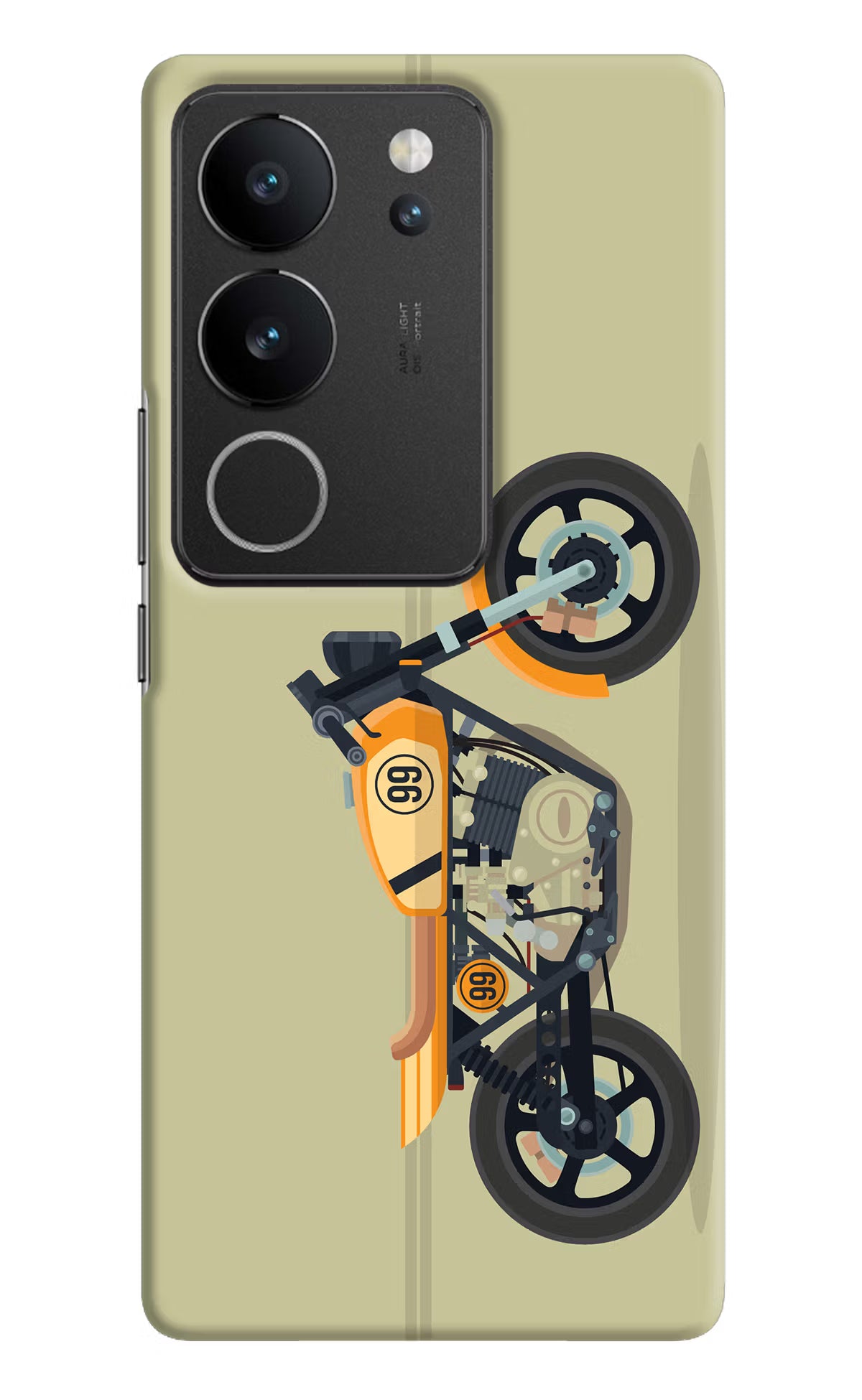 Vertical Speedster Vivo V29/V29 Pro Hard Case Back Cover by Casekaro