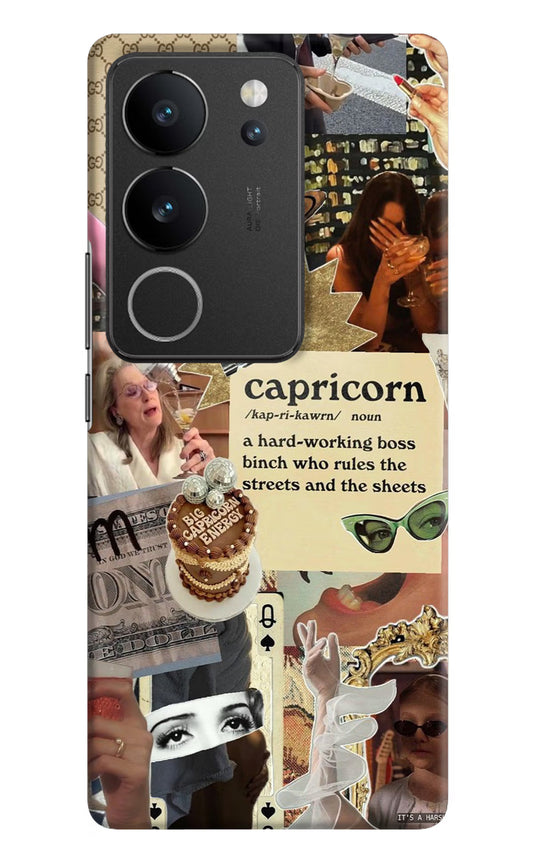Capricorn Zodiac Vivo V29/V29 Pro Hard Case Back Cover by Casekaro