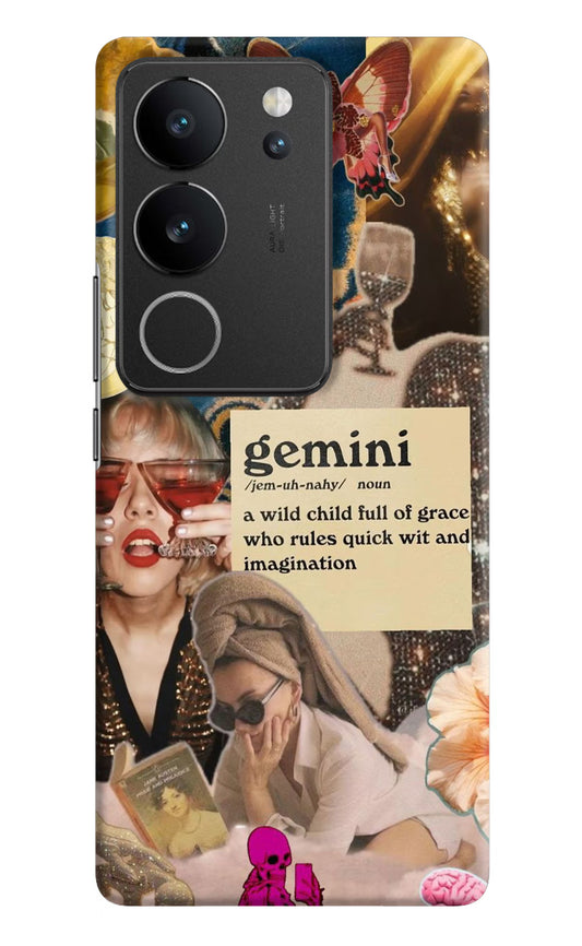 Gemini Zodiac Vivo V29/V29 Pro Hard Case Back Cover by Casekaro