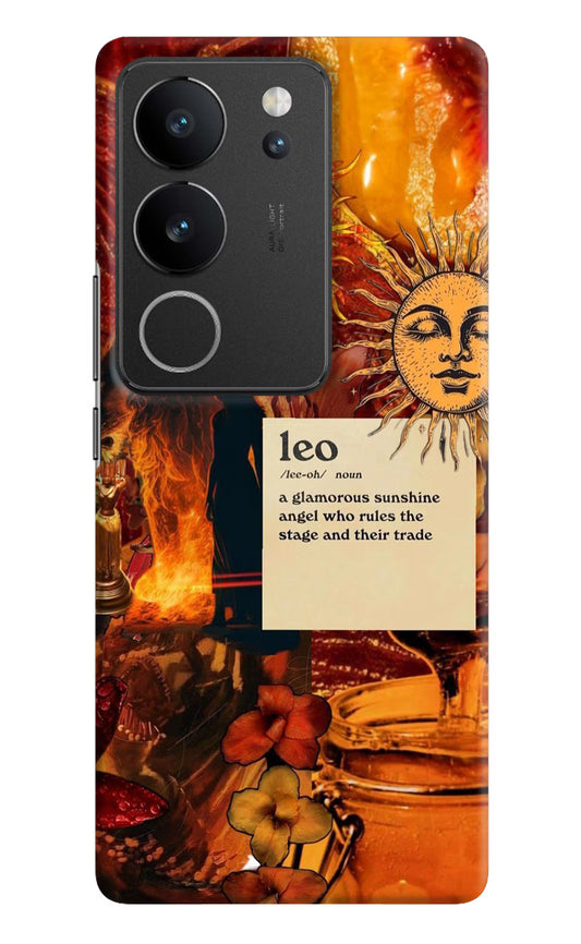 Leo Zodiac Vivo V29/V29 Pro Hard Case Back Cover by Casekaro