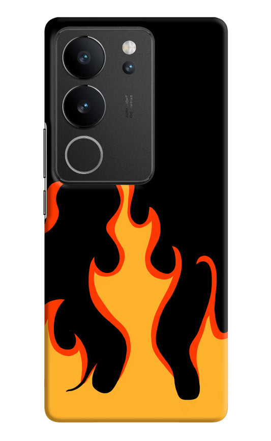 Fired Up – Black Vivo V29/V29 Pro Hard Case Back Cover by Casekaro