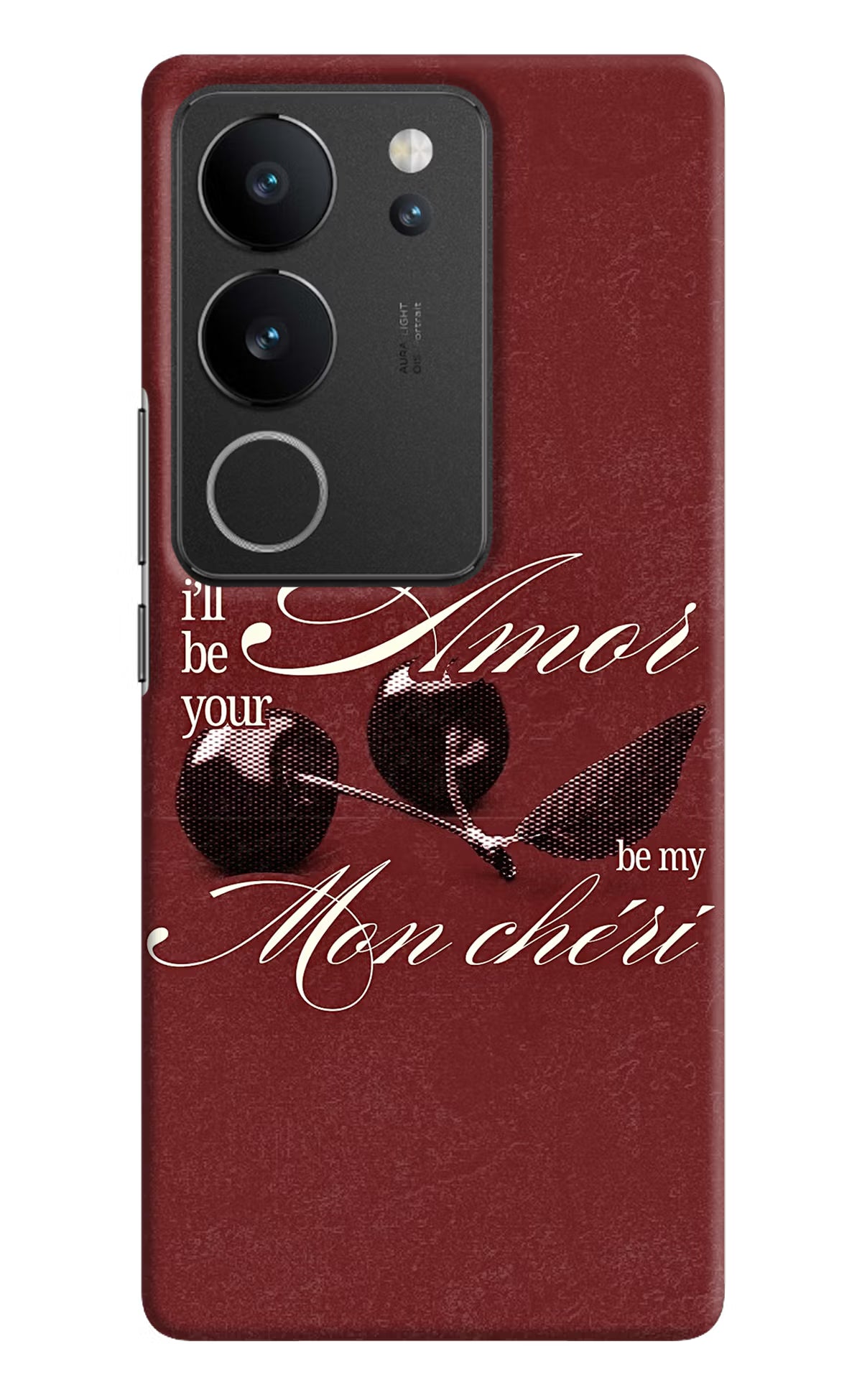 Velvet Cherry Vivo V29/V29 Pro Back Cover
