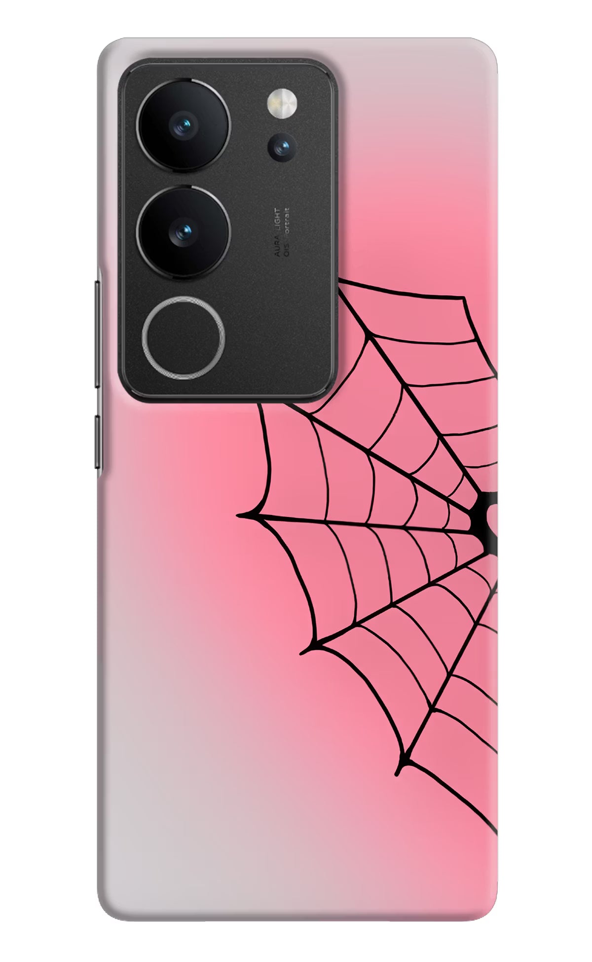 Pink Web Vivo V29/V29 Pro Back Cover