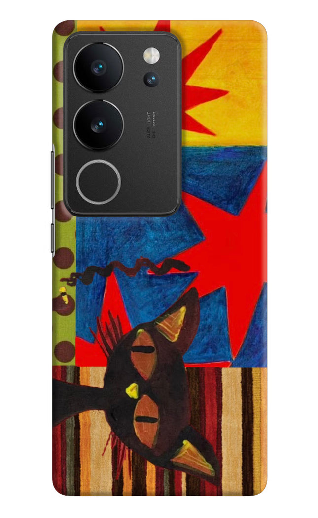 Pop Cat Vivo V29/V29 Pro Hard Case Back Cover by Casekaro