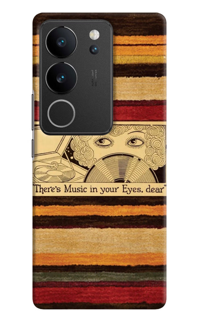 Vinyl Stripes Vivo V29/V29 Pro Hard Case Back Cover by Casekaro