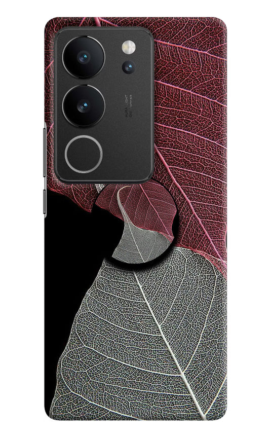 Leaf Pattern Vivo V29/V29 Pro Pop Case by Casekaro