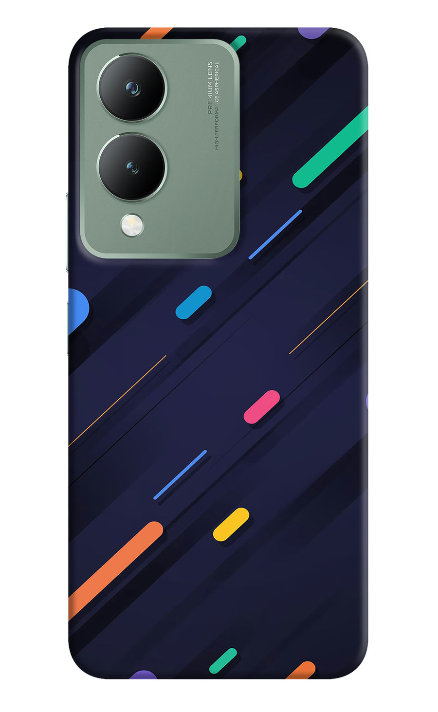 Abstract Design Vivo Y17s Back Cover, Hard case