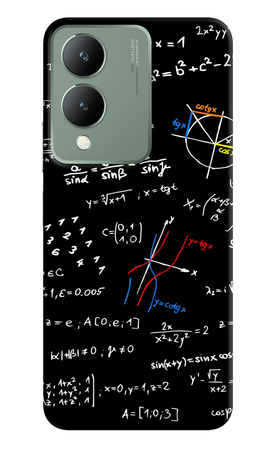 Mathematics Formula Vivo Y17s Back Cover, Hard case