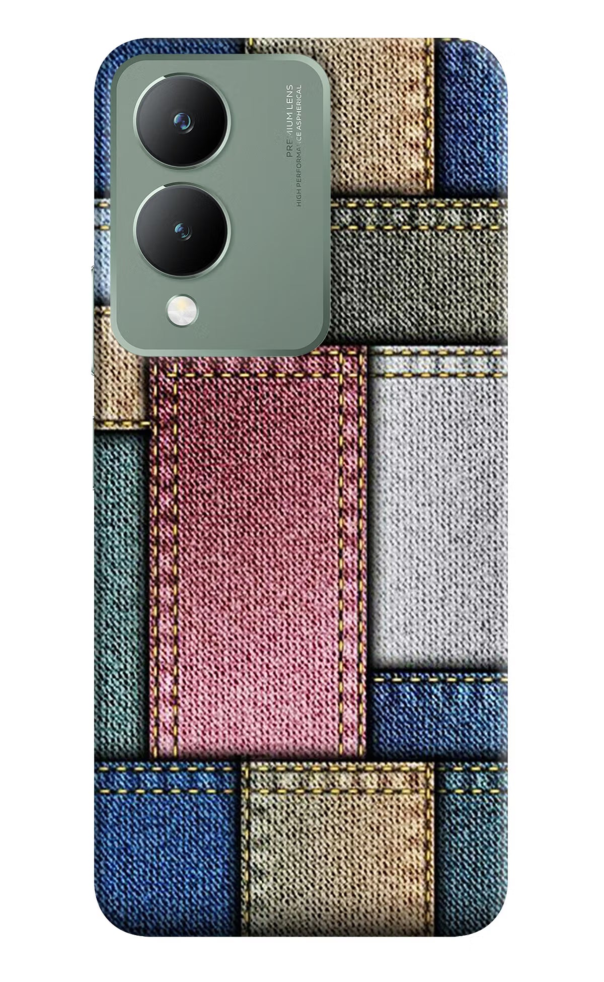 Multicolor Jeans Vivo Y17s Back Cover