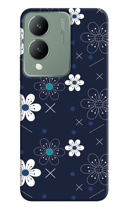 Flowers Vivo Y17s Back Cover