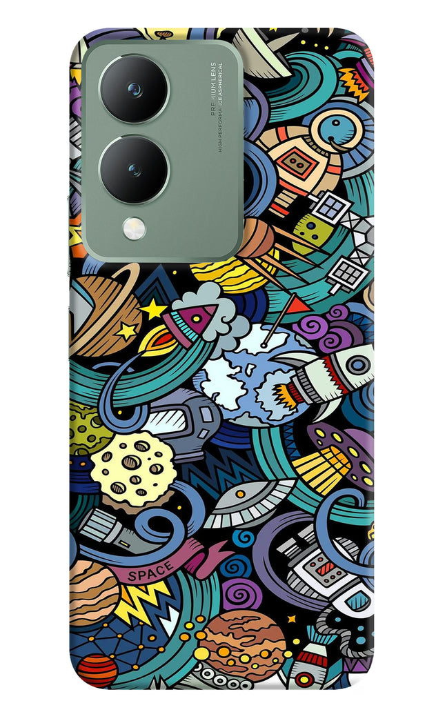 Space Abstract Vivo Y17s Hard Case Back Cover by Casekaro