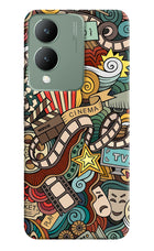 Cinema Abstract Vivo Y17s Hard Case Back Cover by Casekaro