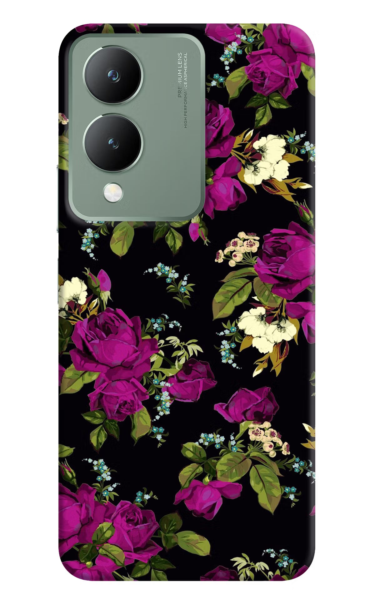 Flowers Vivo Y17s Back Cover