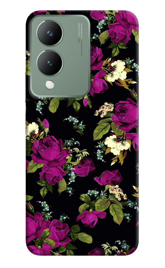 Flowers Vivo Y17s Hard Case Back Cover by Casekaro