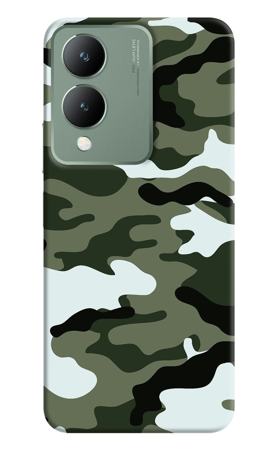 Camouflage Vivo Y17s Back Cover, Hard case