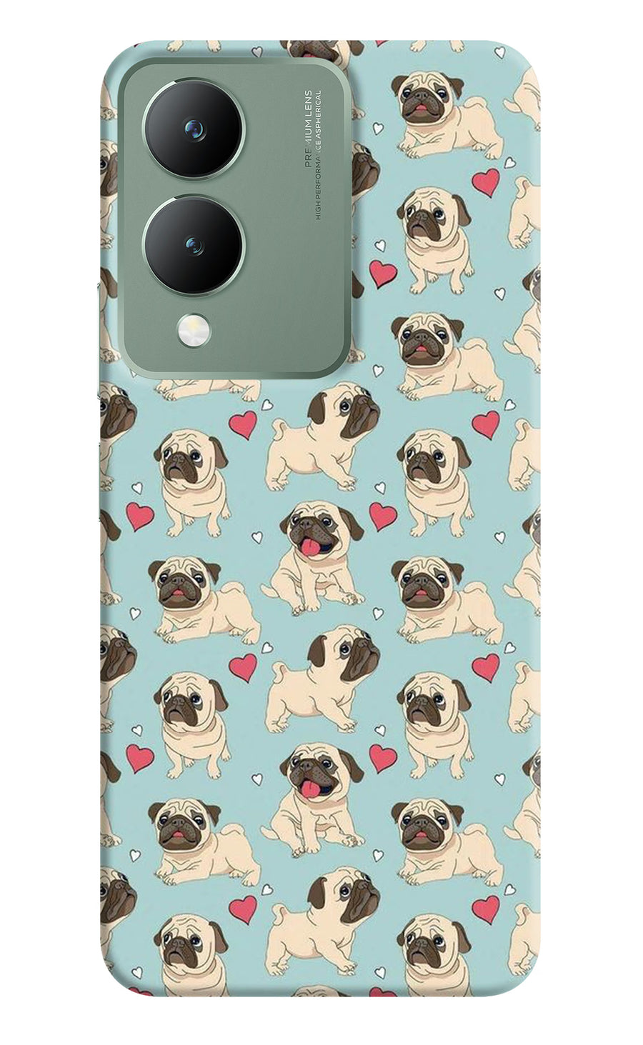 Pug Dog Vivo Y17s Back Cover, Hard case