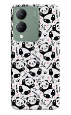 Cute Panda Vivo Y17s Hard Case Back Cover by Casekaro