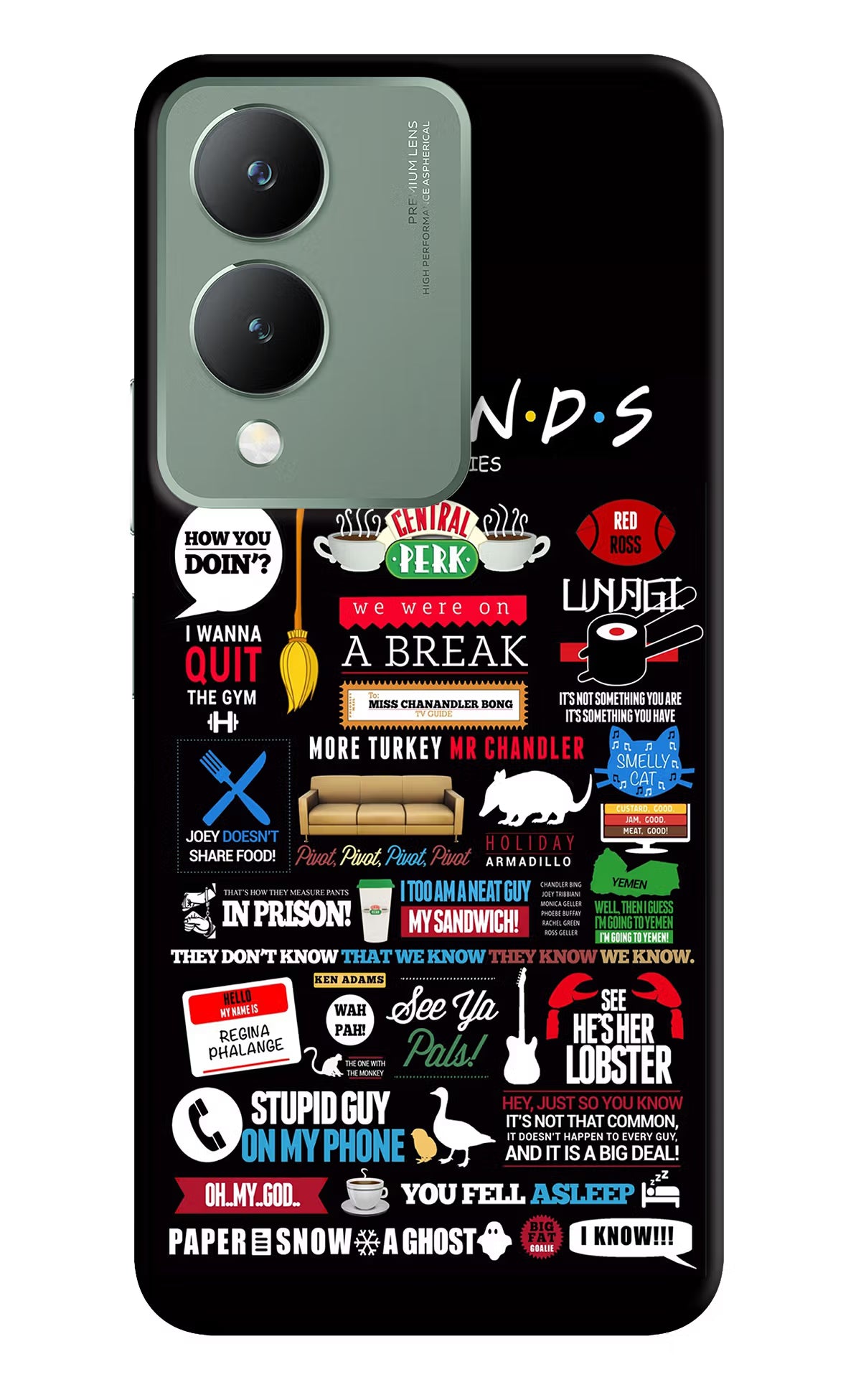FRIENDS Vivo Y17s Back Cover
