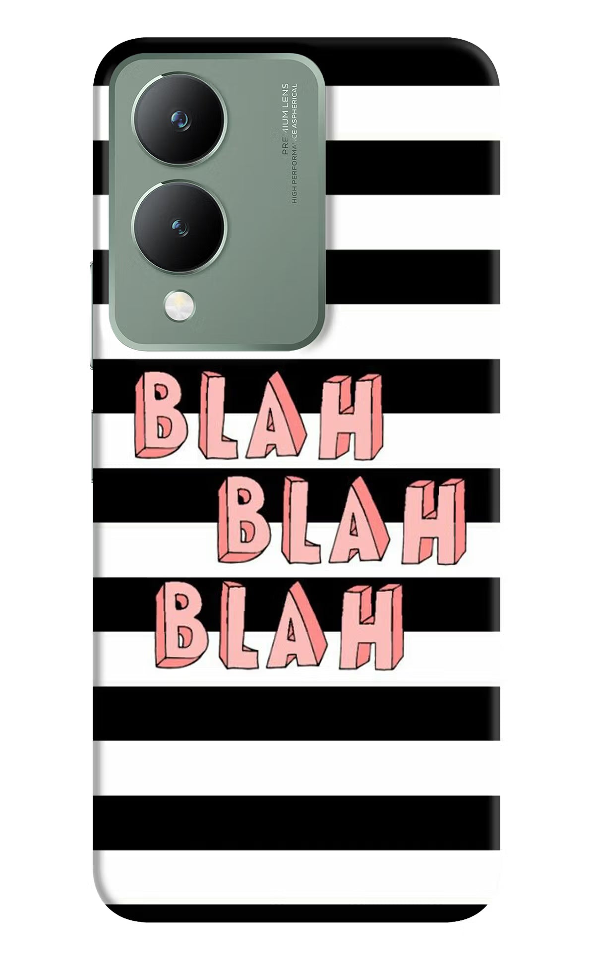 Blah Blah Blah Vivo Y17s Back Cover