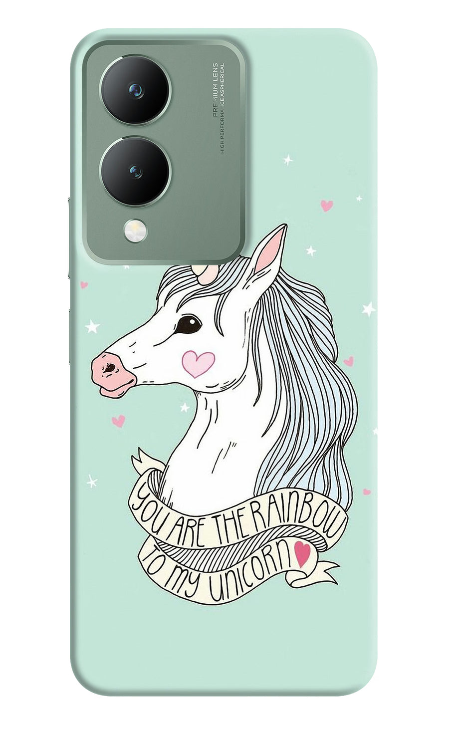 Unicorn Wallpaper Vivo Y17s Back Cover, Hard case