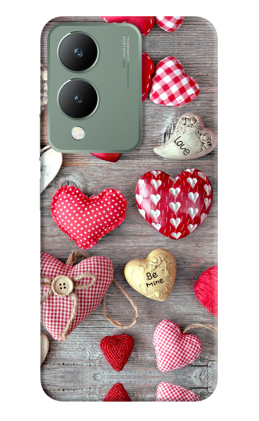 Love Wallpaper Vivo Y17s Back Cover, Hard case