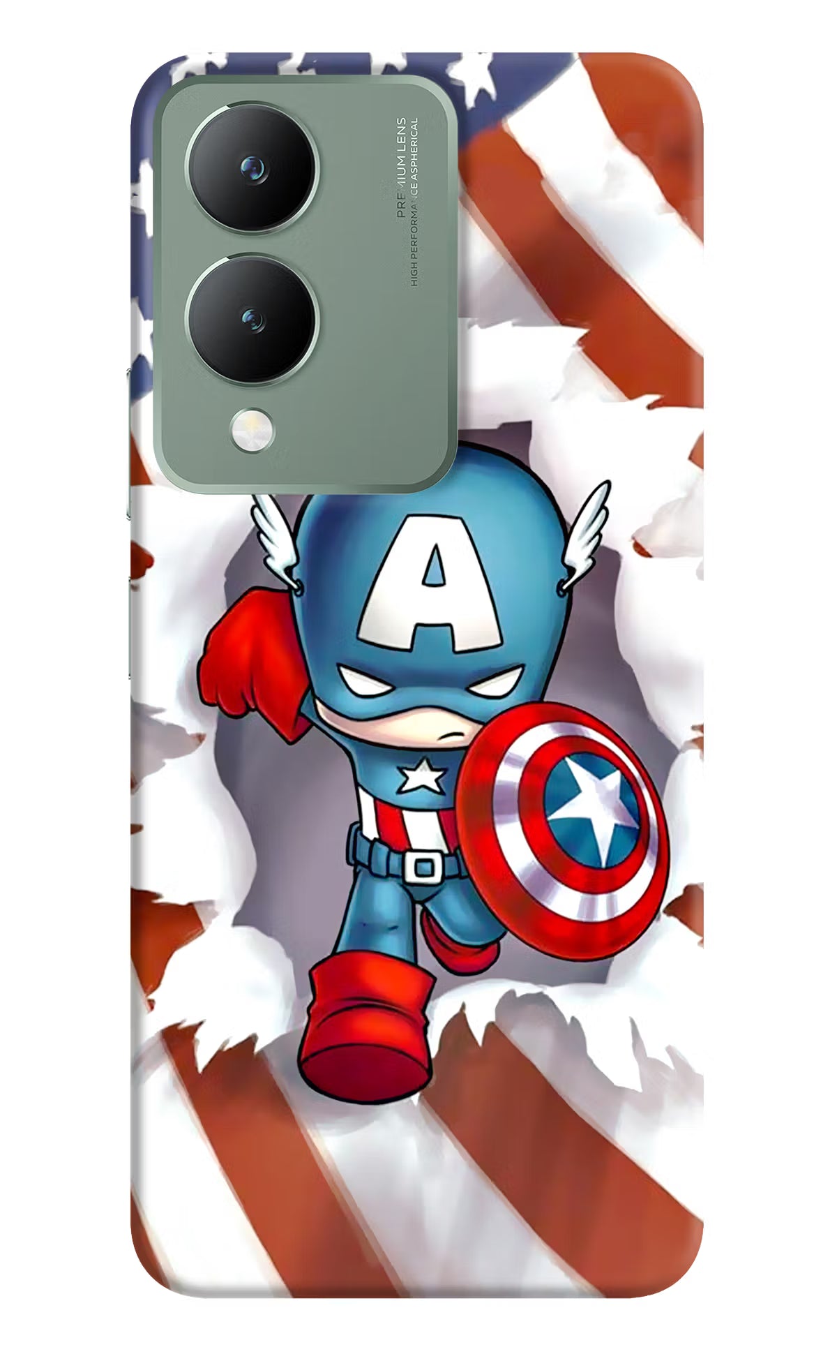 Captain America Vivo Y17s Back Cover