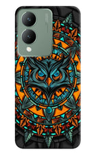 Angry Owl Art Vivo Y17s Hard Case Back Cover by Casekaro