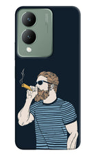 Smoking Vivo Y17s Hard Case Back Cover by Casekaro