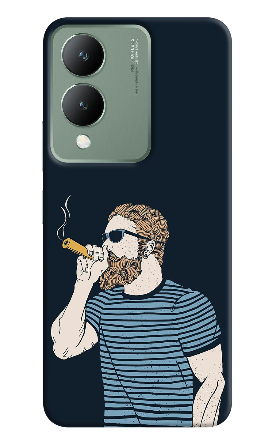 Smoking Vivo Y17s Back Cover, Hard case