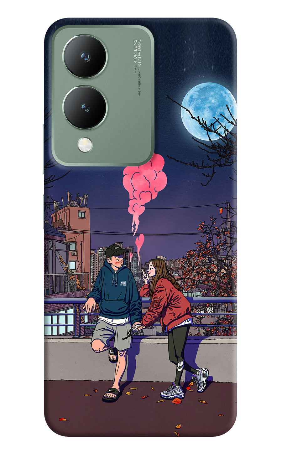 Chilling Couple Vivo Y17s Back Cover, Hard case