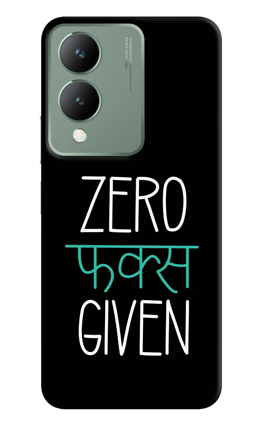 Zero Fucks Given Vivo Y17s Back Cover, Hard case
