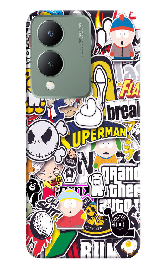 Sticker Bomb Vivo Y17s Back Cover