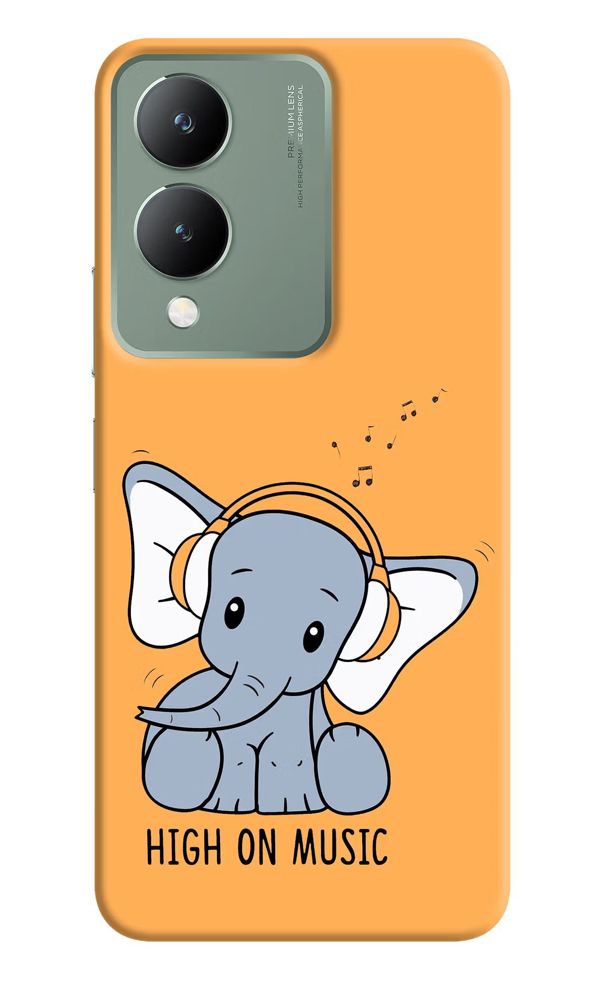 High On Music Vivo Y17s Back Cover