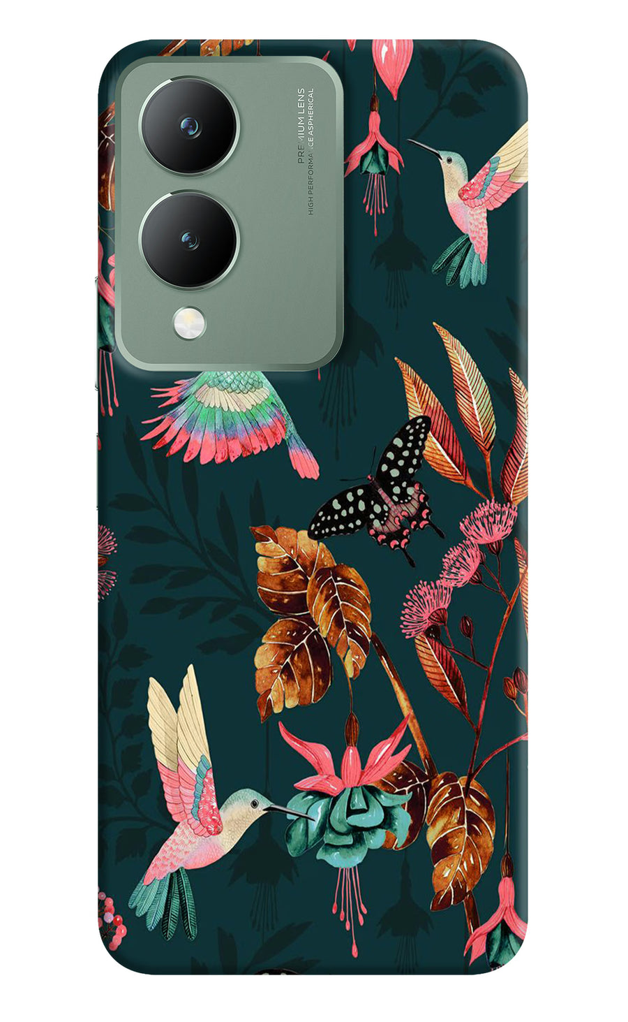 Birds Vivo Y17s Back Cover, Hard case