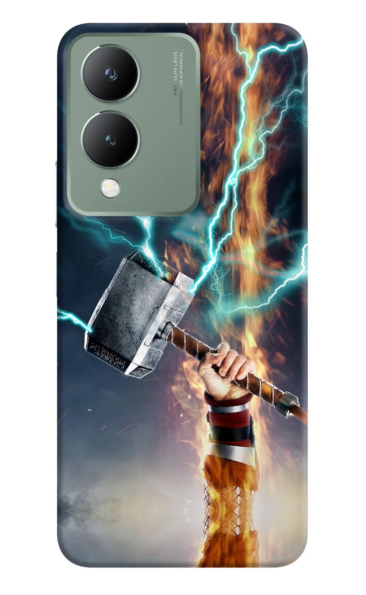 Thor Hammer Mjolnir Vivo Y17s Back Cover