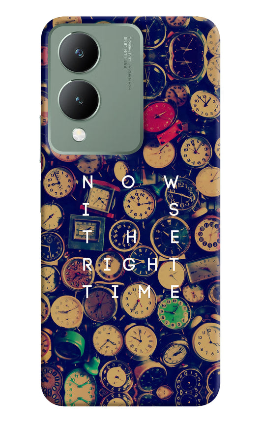 Now is the Right Time Quote Vivo Y17s Back Cover
