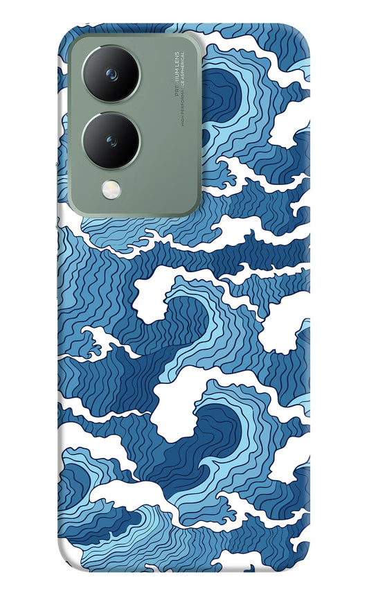 Blue Waves Vivo Y17s Back Cover