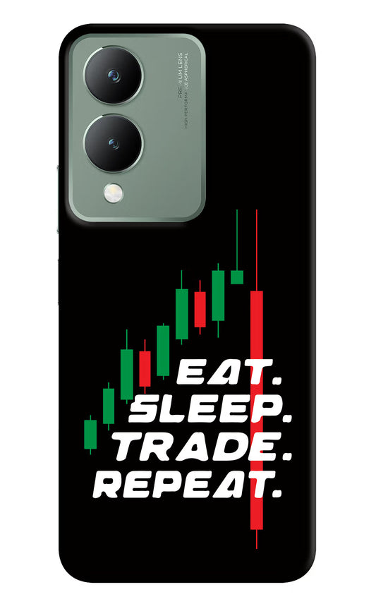Eat Sleep Trade Repeat Vivo Y17s Back Cover