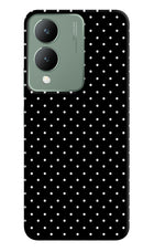 White Dots Vivo Y17s Hard Case Back Cover by Casekaro