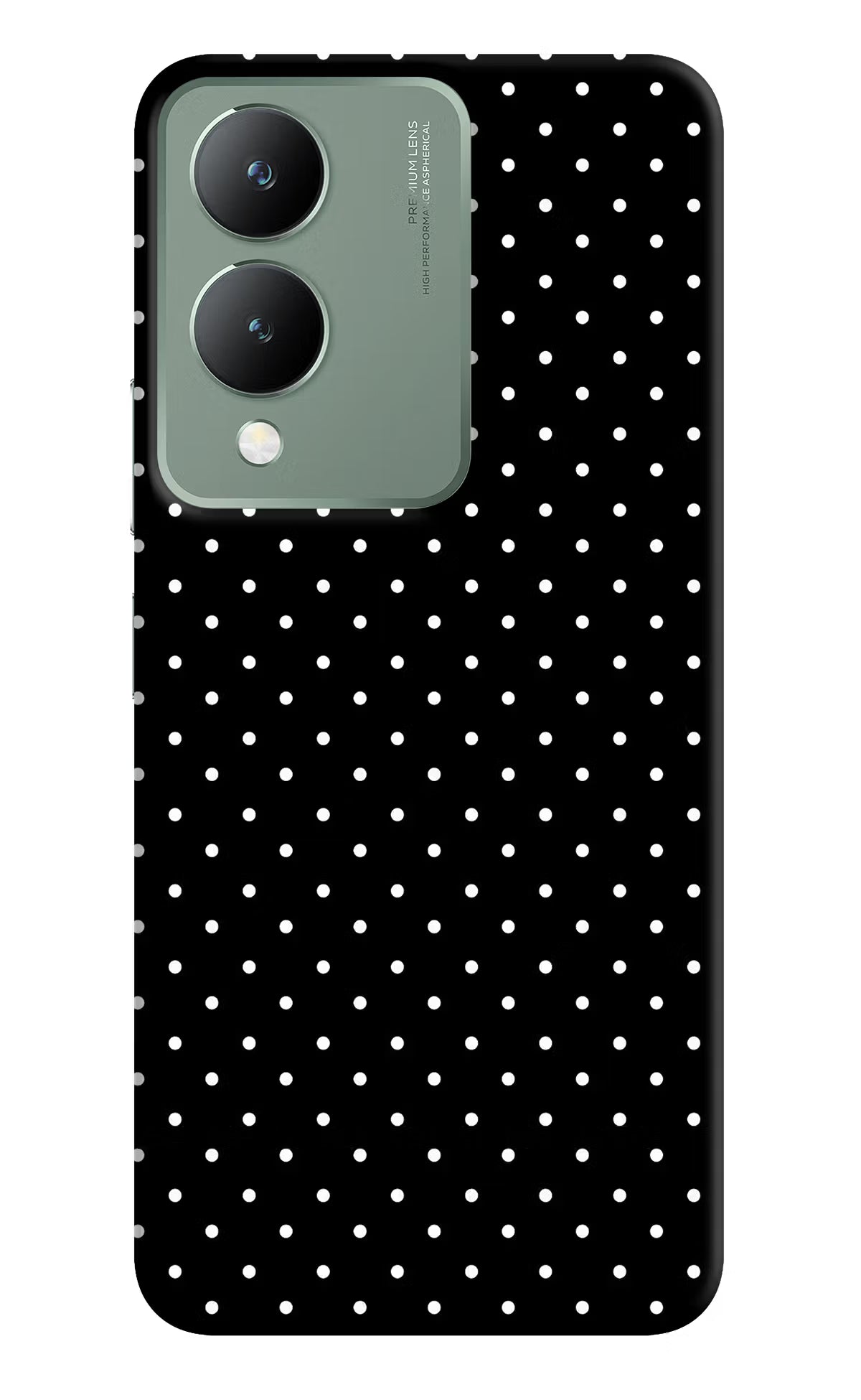 White Dots Vivo Y17s Back Cover