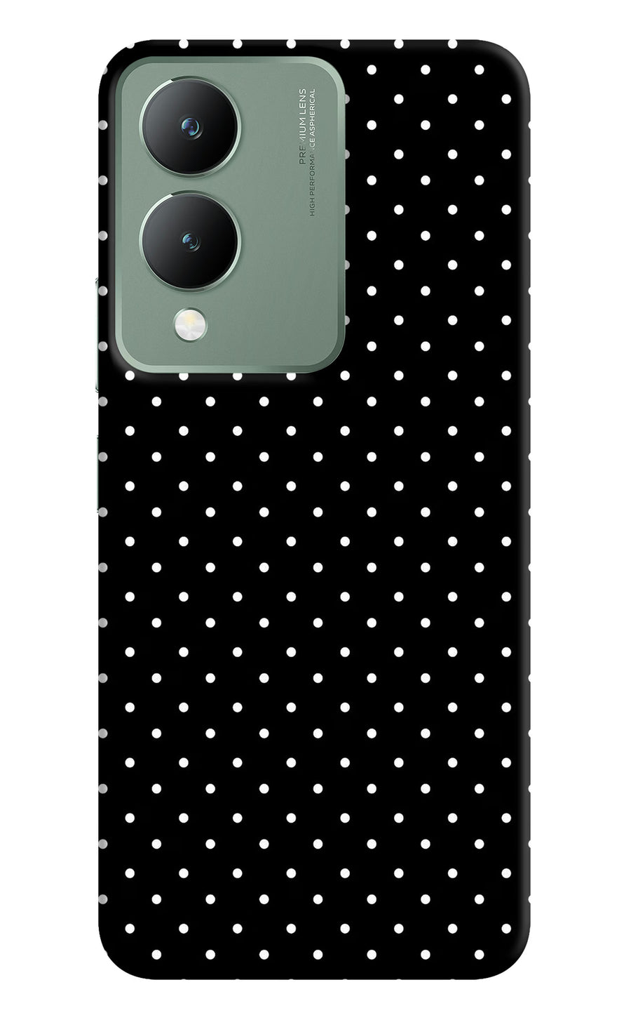 White Dots Vivo Y17s Back Cover, Hard case