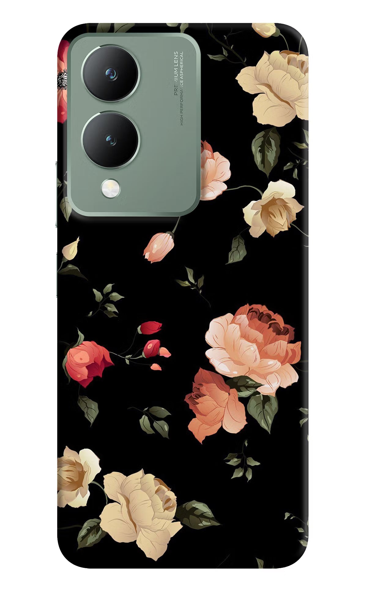 Flowers Vivo Y17s Back Cover