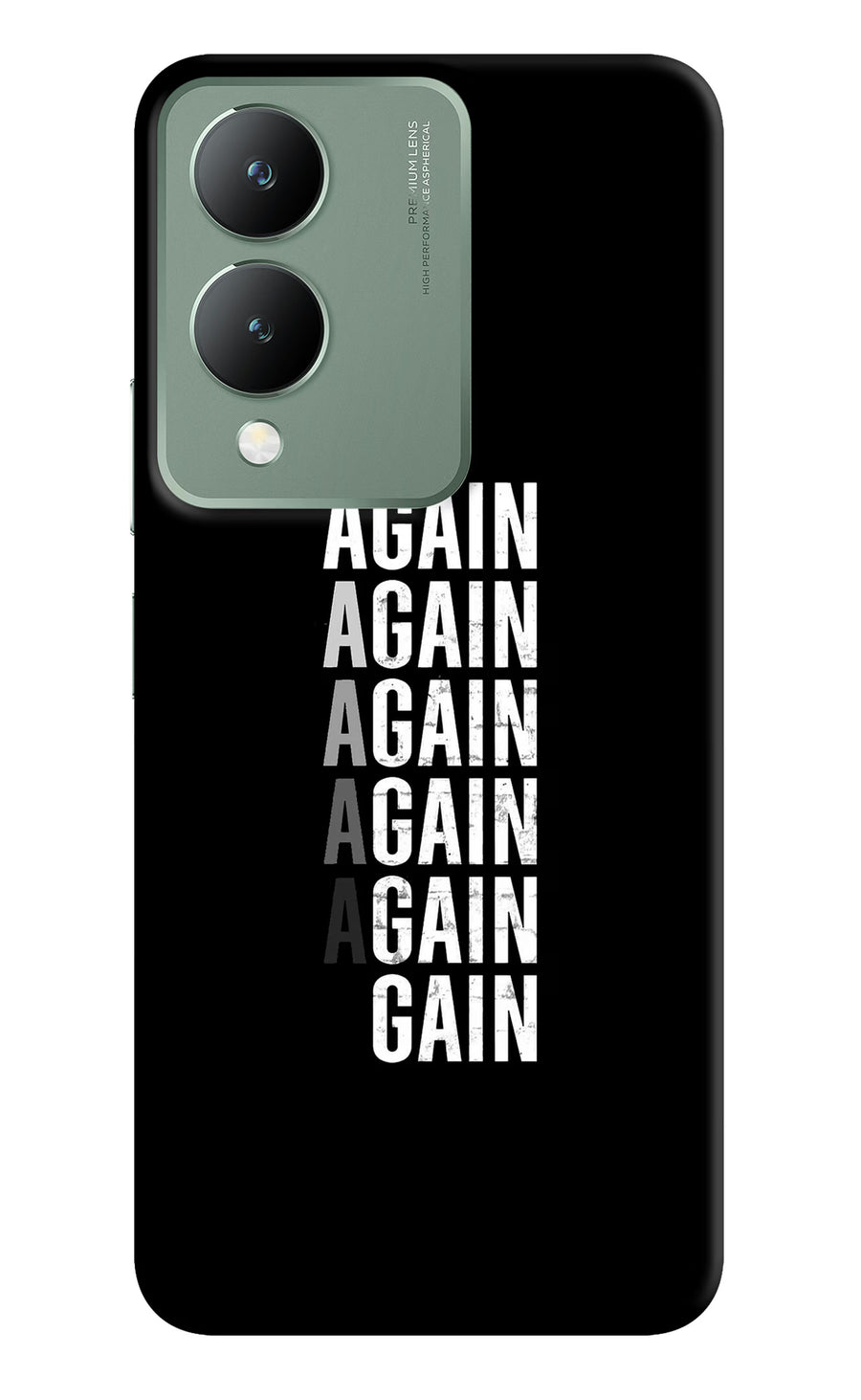 Again Again Gain Vivo Y17s Back Cover, Hard case