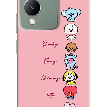 BTS names Vivo Y17s Back Cover