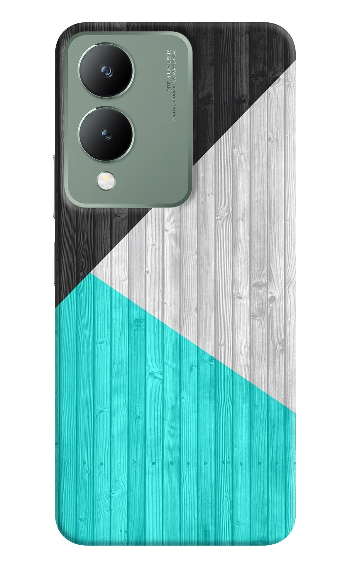 Wooden Abstract Vivo Y17s Back Cover
