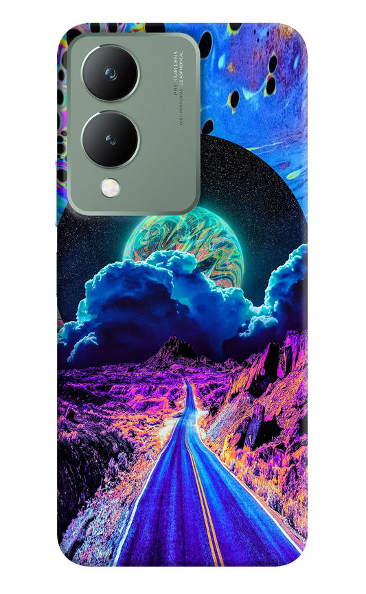 Psychedelic Painting Vivo Y17s Back Cover