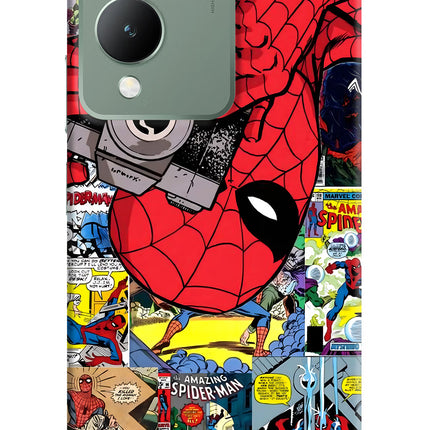 Spider Man Vivo Y17s Hard Case Back Cover by Casekaro