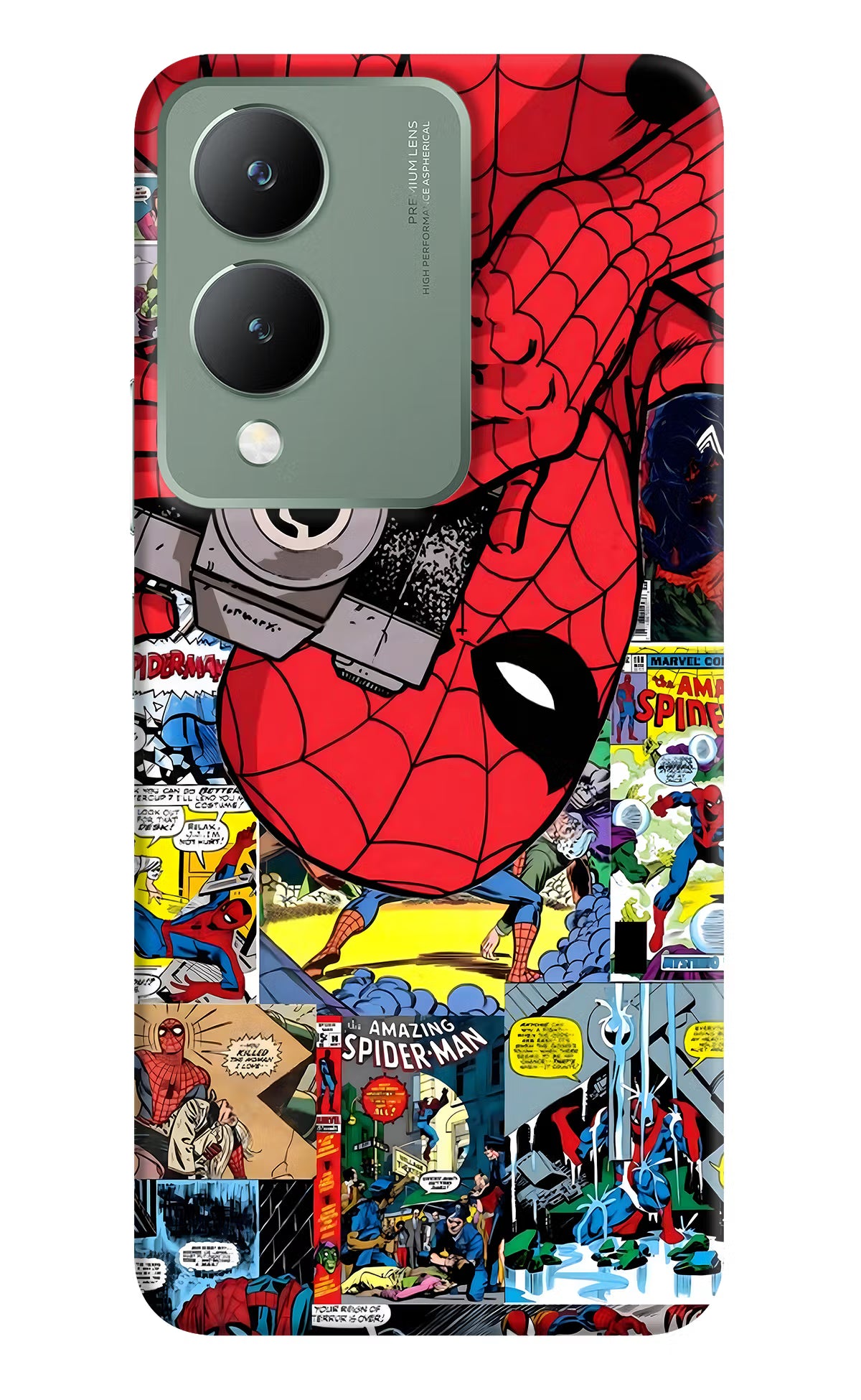 Spider Man Vivo Y17s Back Cover