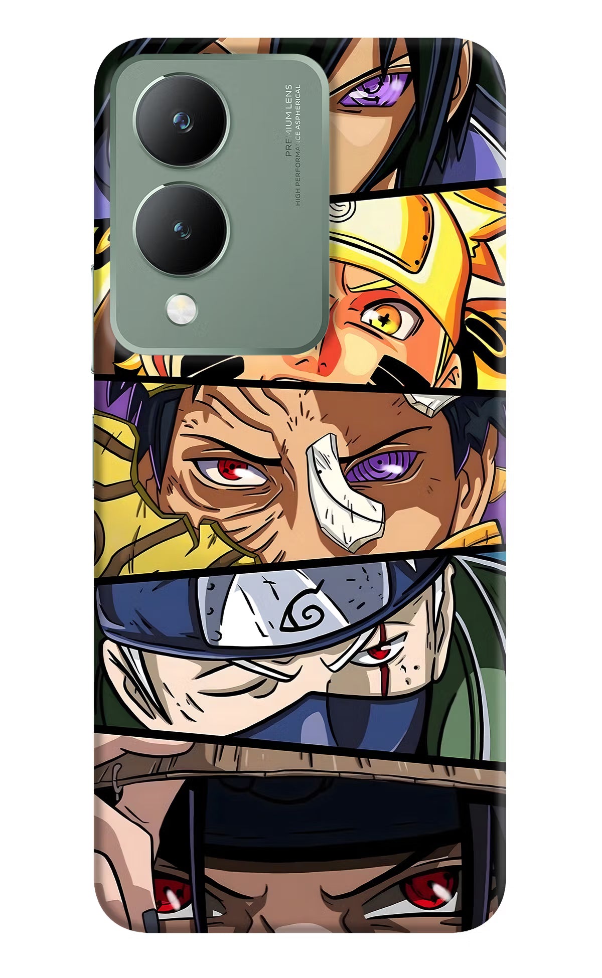 Naruto Character Vivo Y17s Back Cover